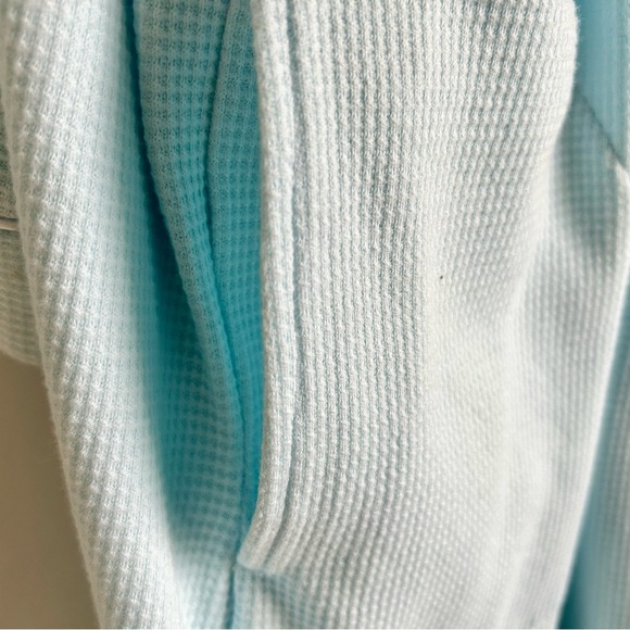 Miss Elaine Floor Length Robe, SZ 3X, Like New, Powder Blue Waffle Fabric - Picture 5 of 6